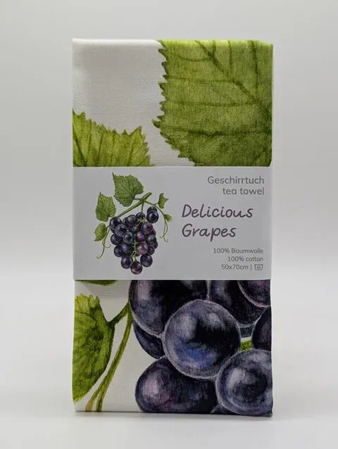 Geschirrtuch „Delicious Grapes“ – MALUU