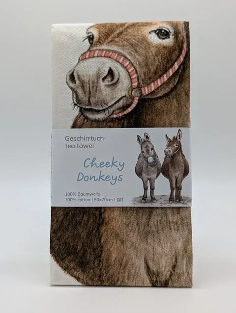 Geschirrtuch „Cheeky Donkeys“ – MALUU