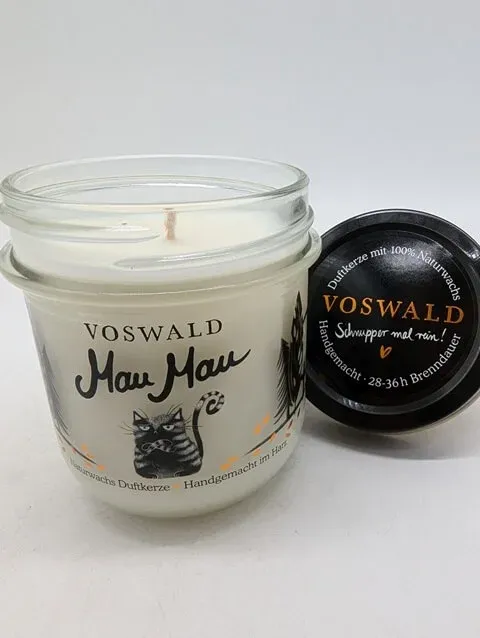 Voswald Mau Mau – Naturwachs Duftkerze – 150g