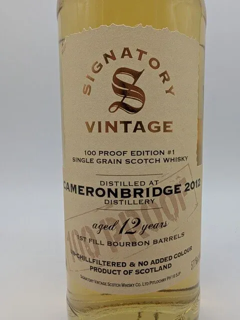 Cameronbridge 2012 Signatory 100 proof – 57,1% – Bild 2
