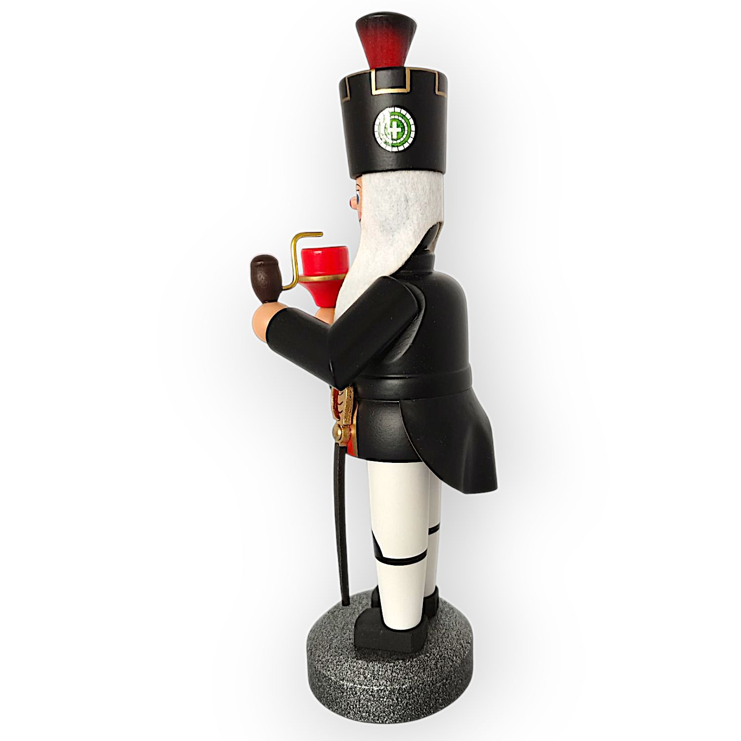 Räuchermann Bergmann mit Kerzenhalter – Bild 3