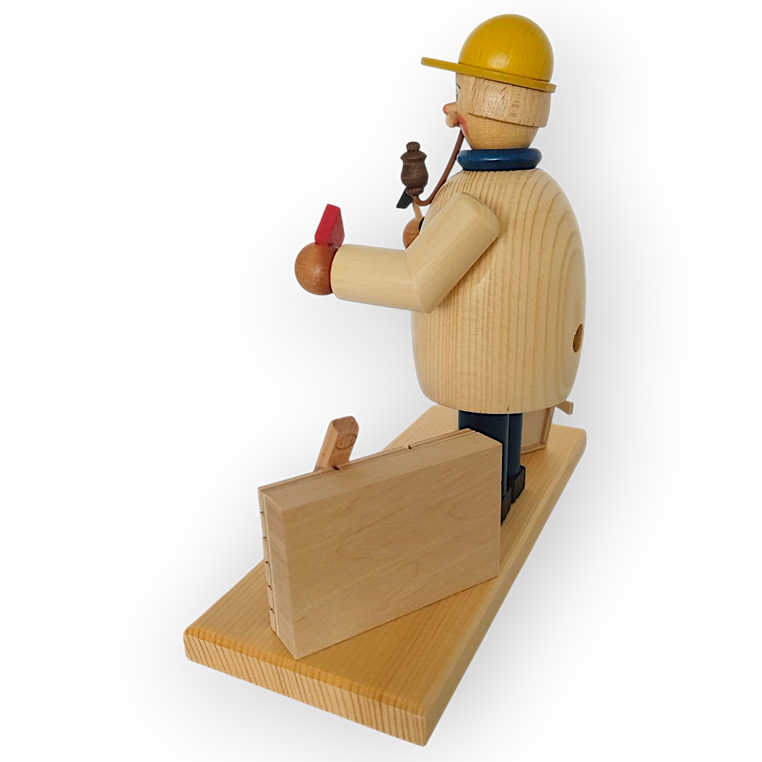 Räuchermann Maurer, natur – Bild 3