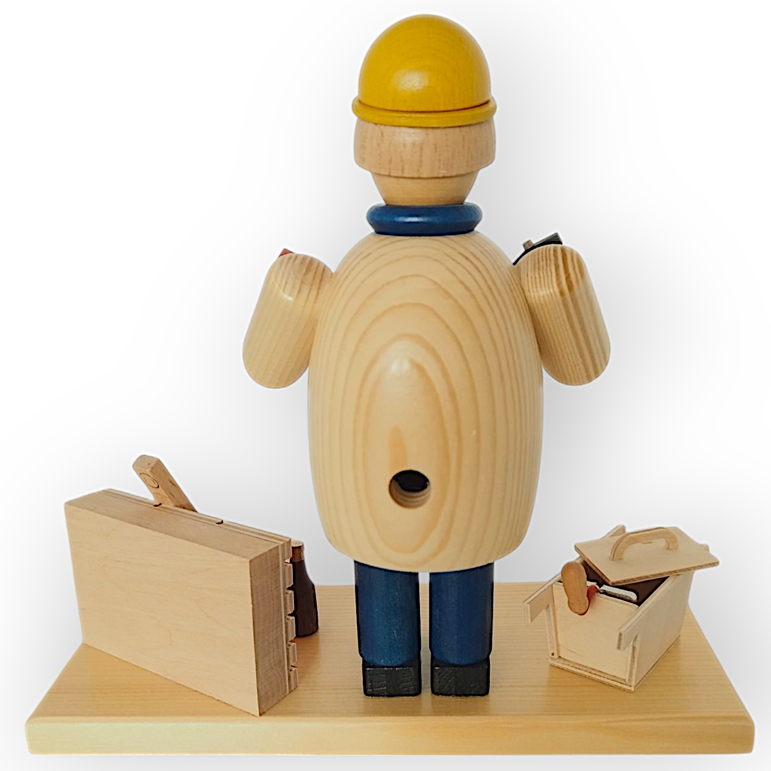 Räuchermann Maurer, natur – Bild 4