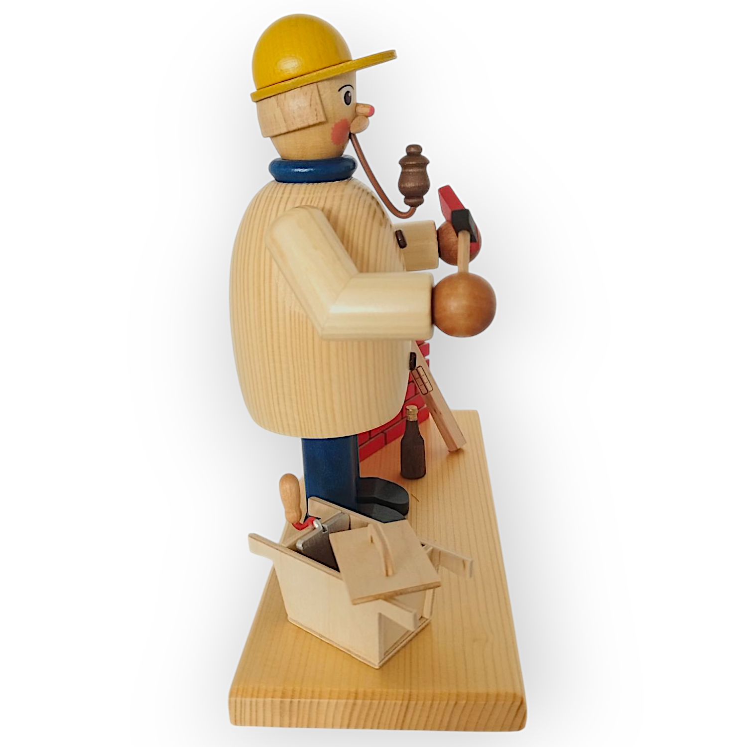 Räuchermann Maurer, natur – Bild 6