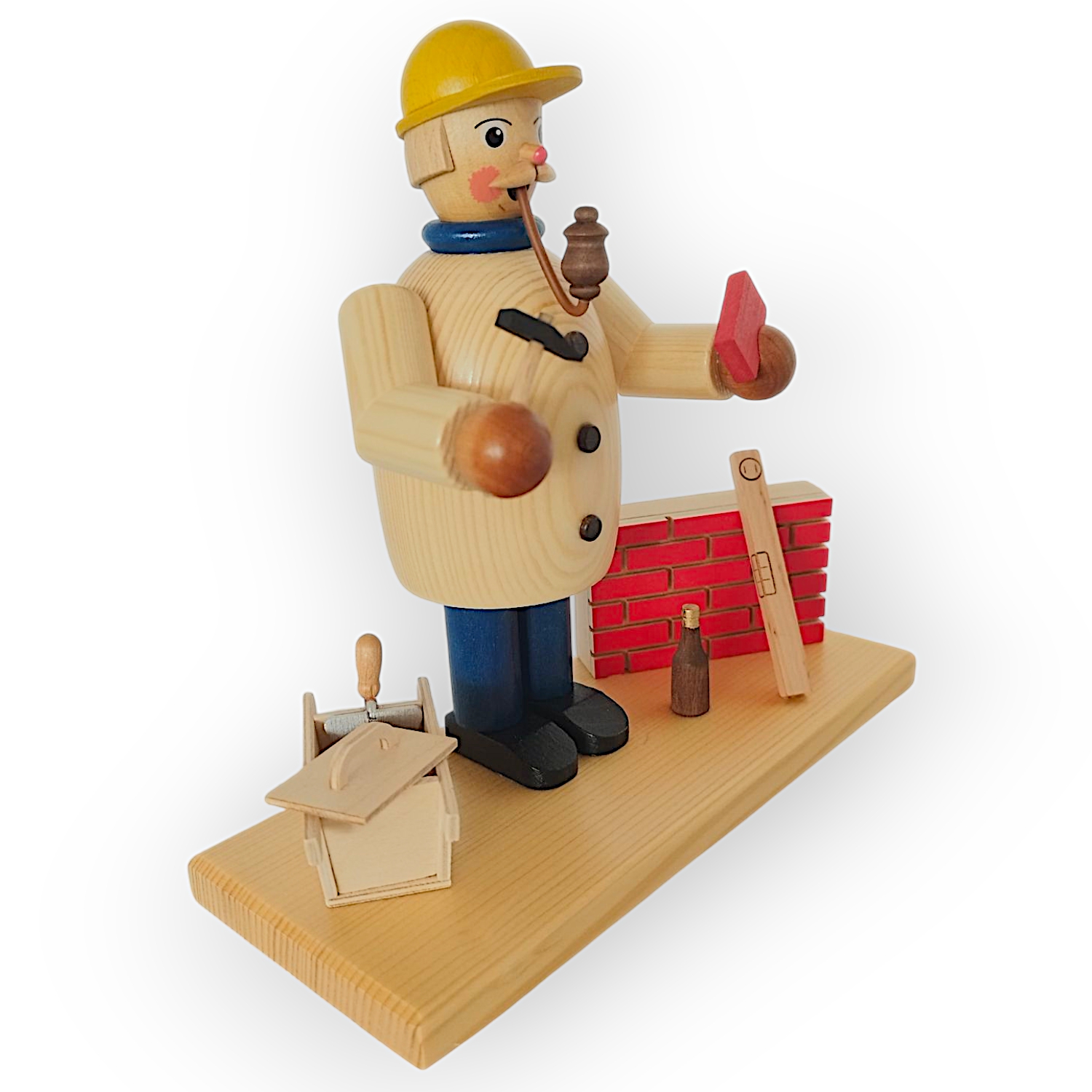 Räuchermann Maurer, natur – Bild 7