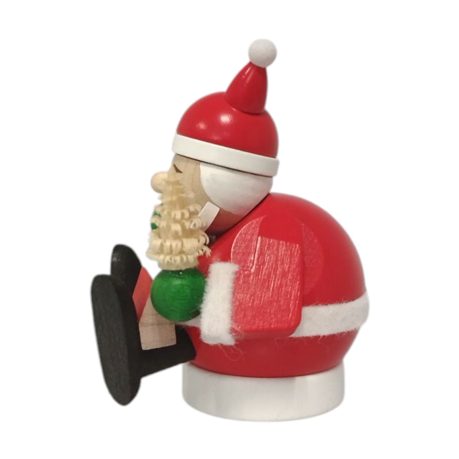 Minikugelräuchermann Weihnachtsmann, sitzend – Bild 3