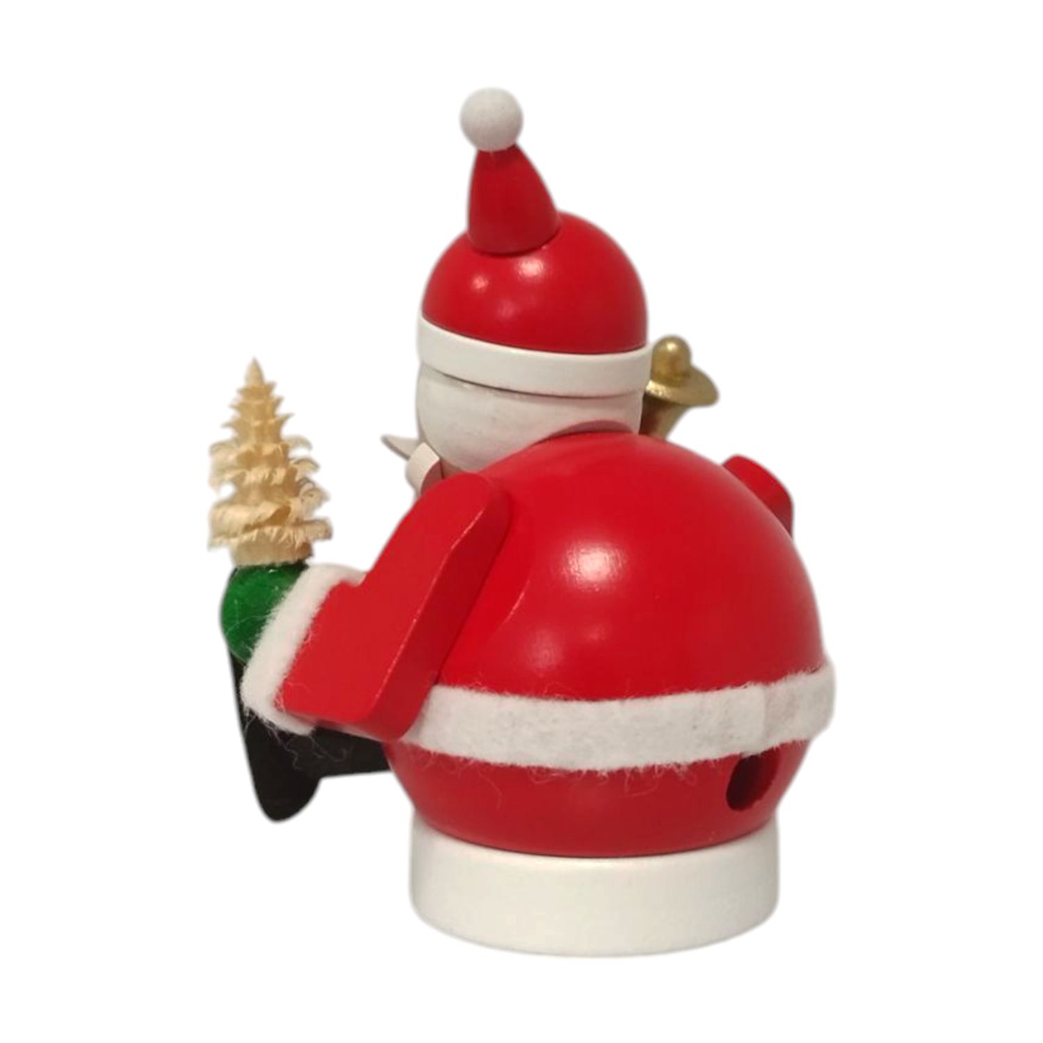 Minikugelräuchermann Weihnachtsmann, sitzend – Bild 4