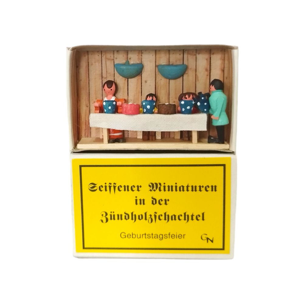 Zündholzschachtel – Geburtstagsfeier
