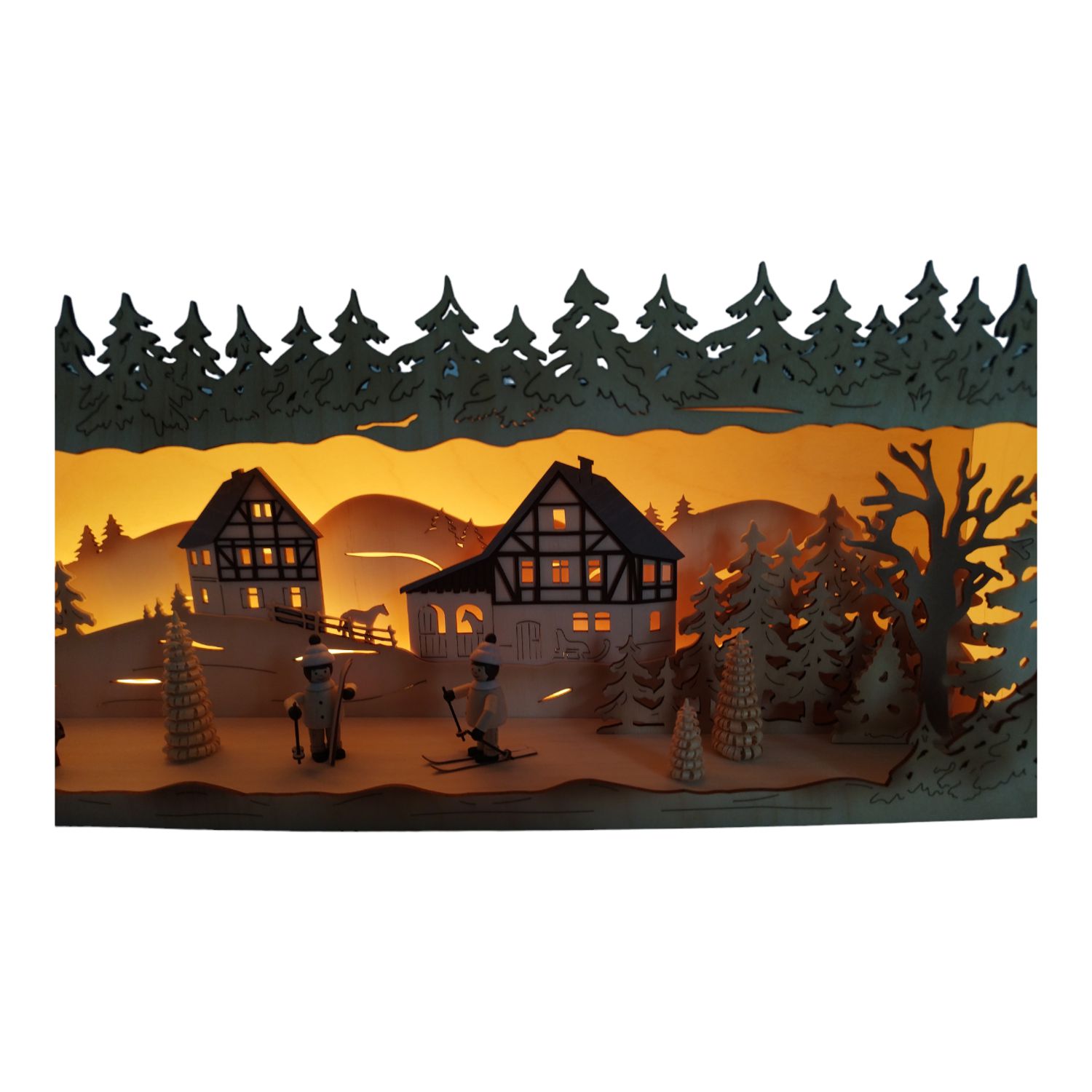 Panorama Schwibbogen Erhöhung, Winterkinder verschneit – Bild 4