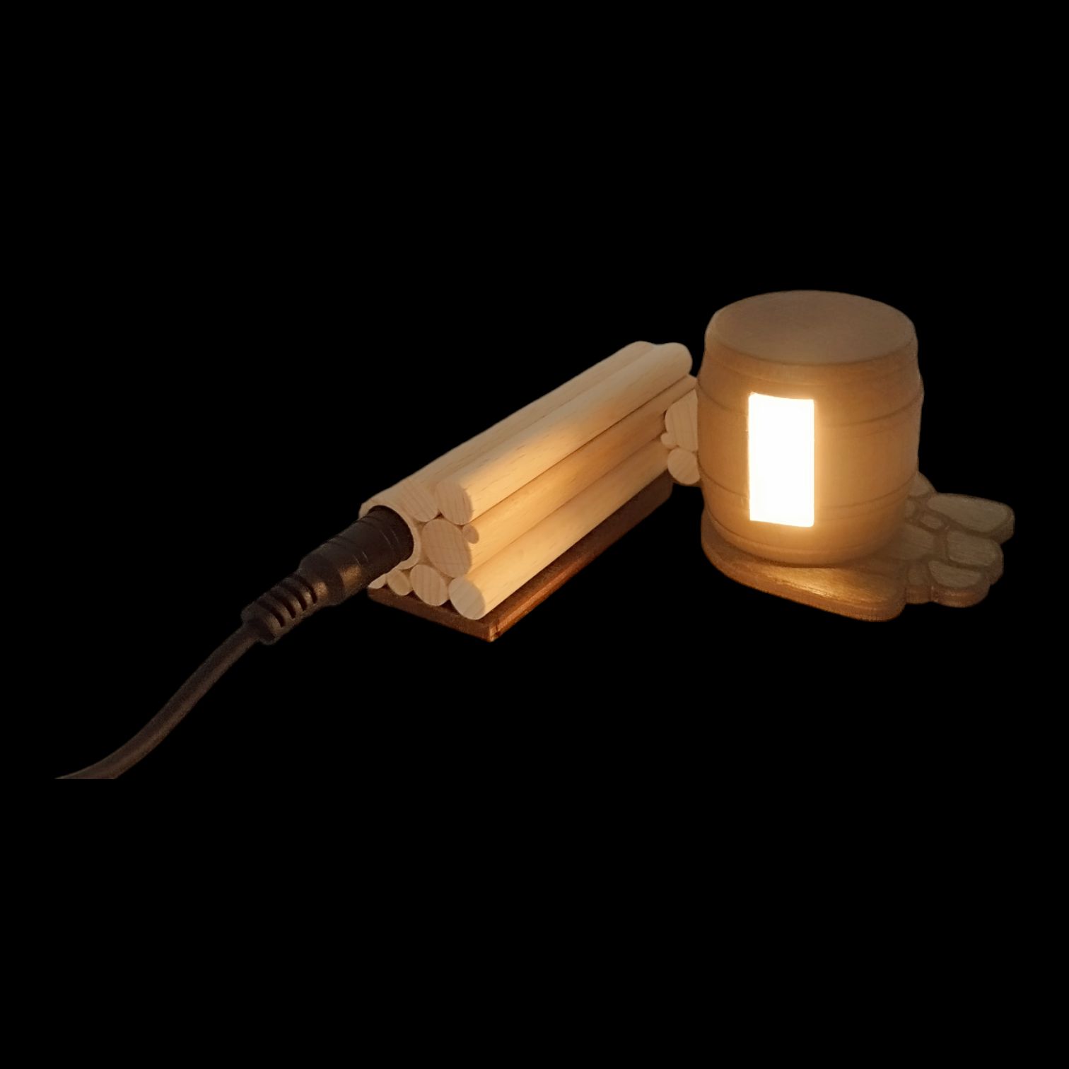 Beleuchtungsset zu Räucherhaus Almhütte – Bild 5