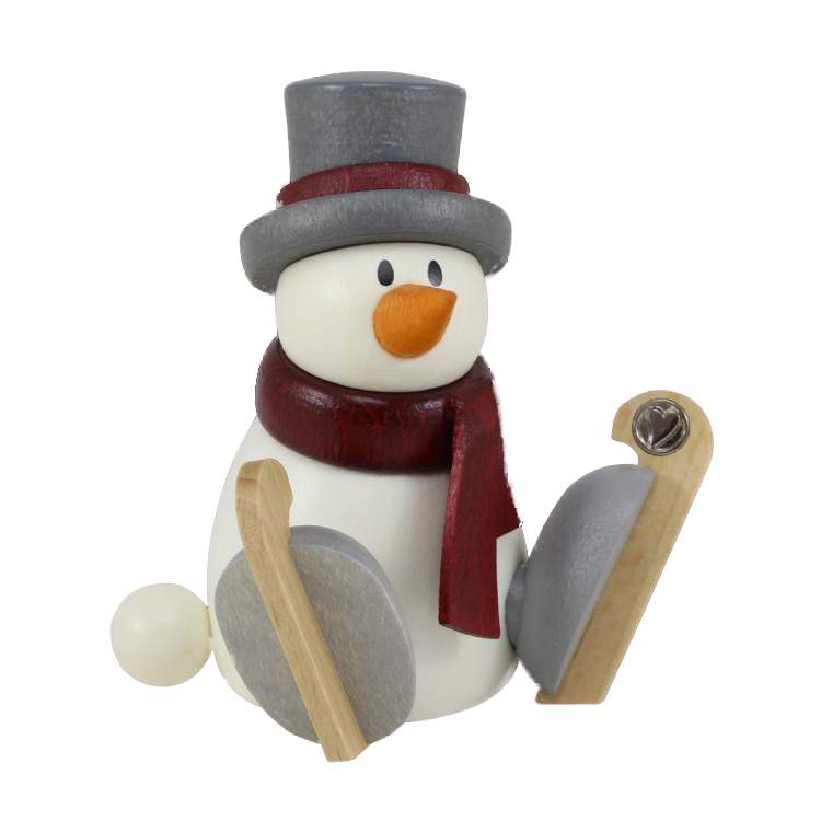 Figur mit Herz, Otto sitzend mit Schlittschuhen