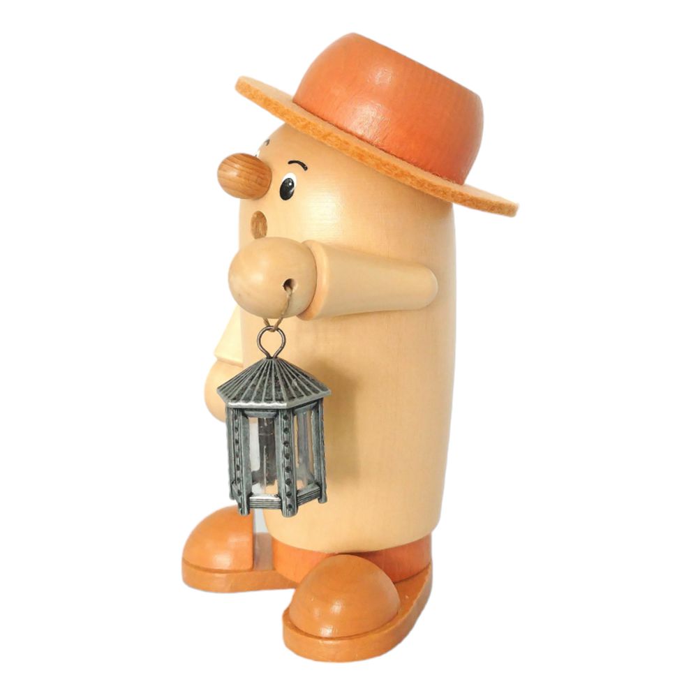 Räuchermann Rudi mit Laterne, braun – Bild 2