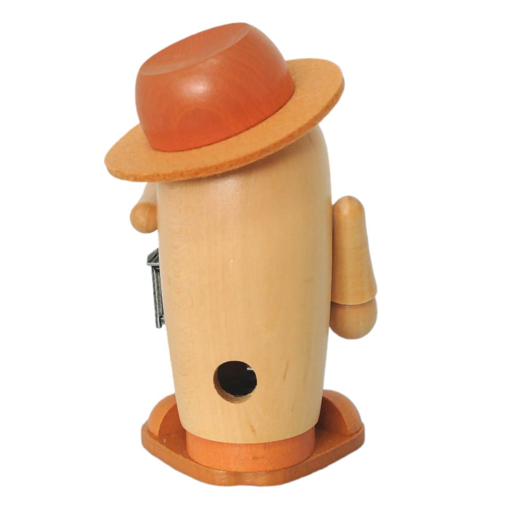 Räuchermann Rudi mit Laterne, braun – Bild 4