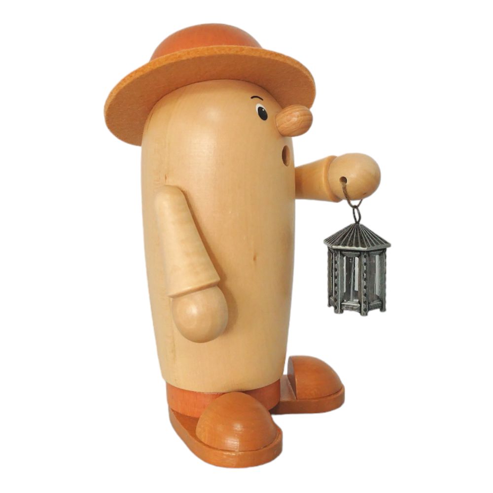 Räuchermann Rudi mit Laterne, braun – Bild 6