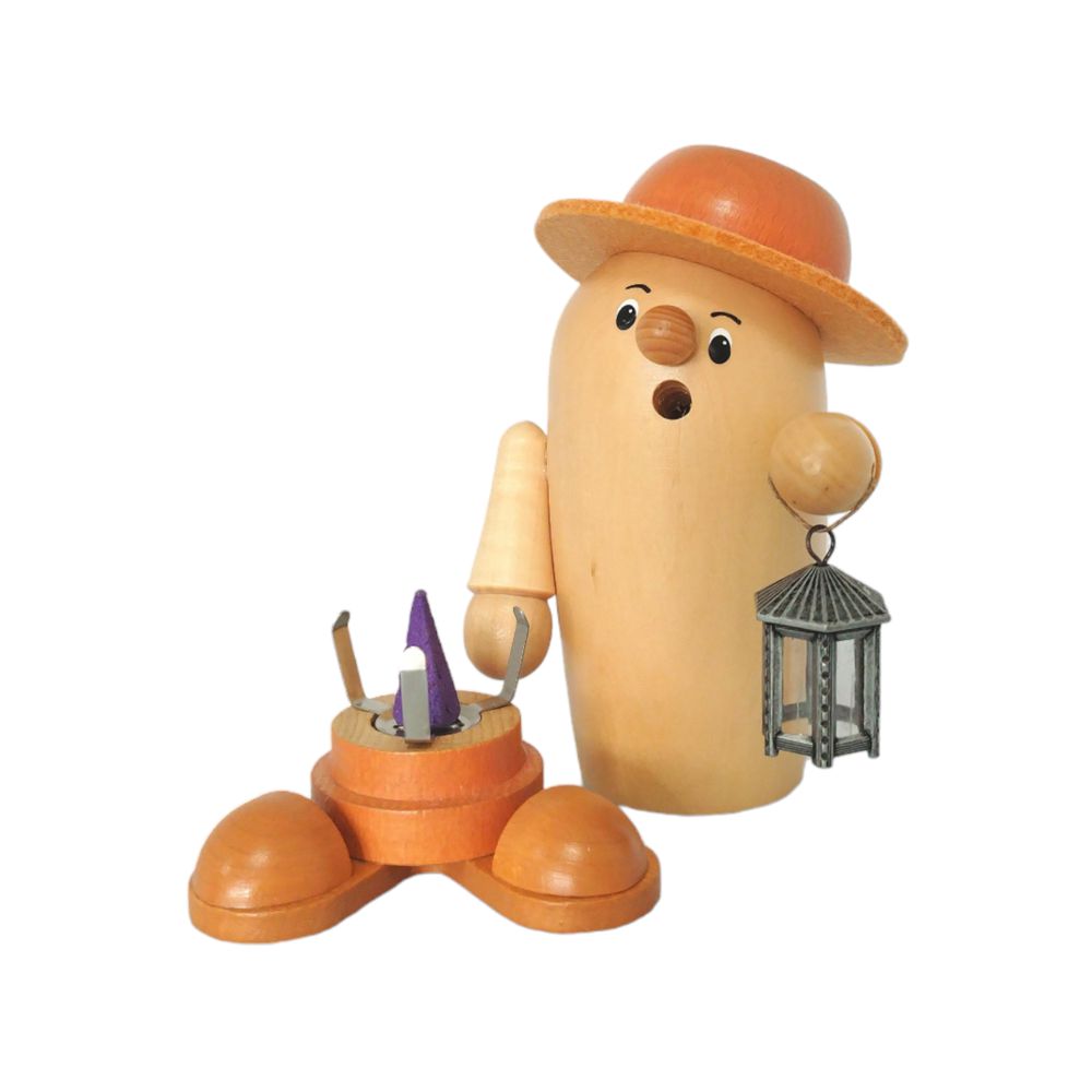 Räuchermann Rudi mit Laterne, braun – Bild 7