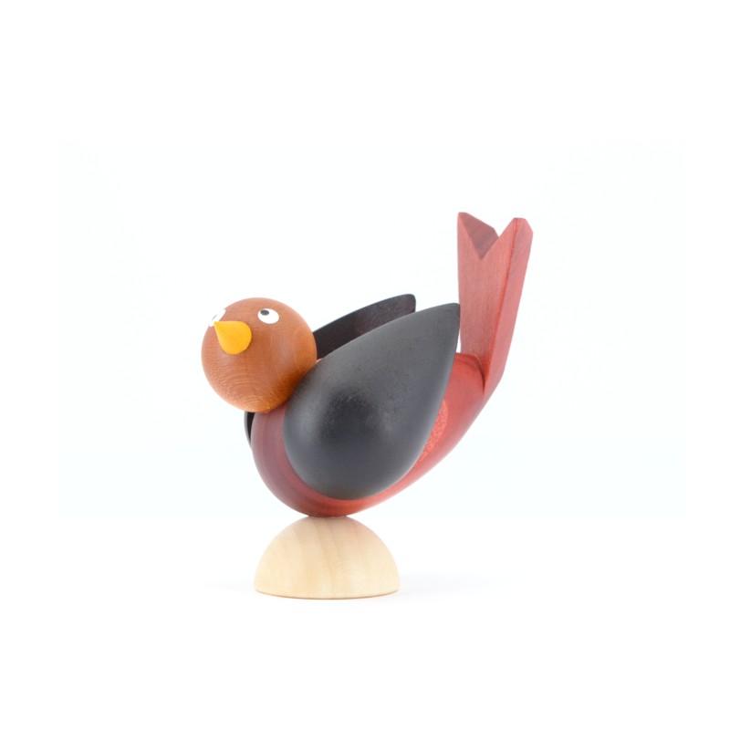 4 Vögel mittel, farbig lasiert – Bild 6