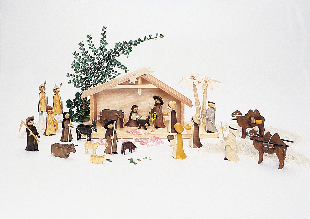 Kameltreiber mit Kamel und Paketen, gebeizt 22cm – Bild 2