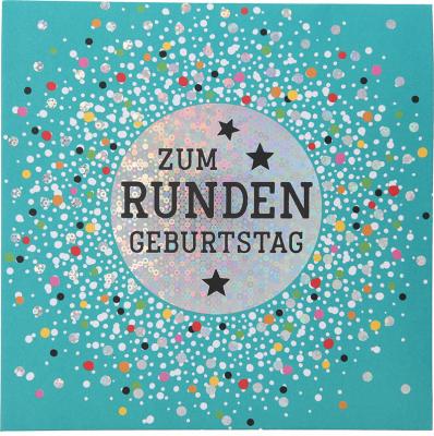 Pop-up-Musikkarte “Runder Geburtstag” mit Licht-Effekt