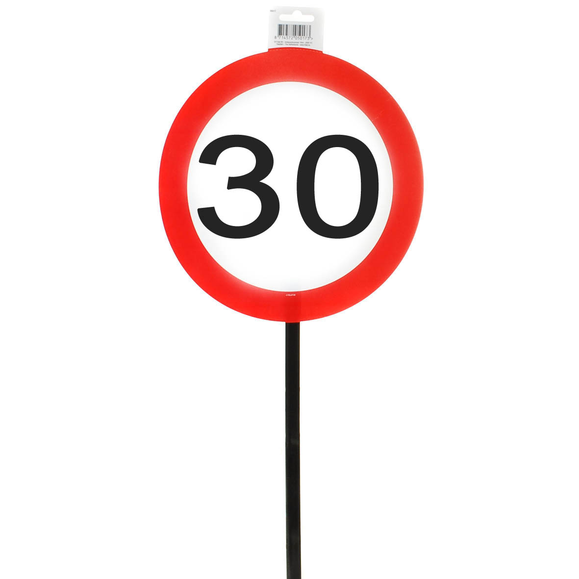 Verkehrs-Schild “30” mit Stab