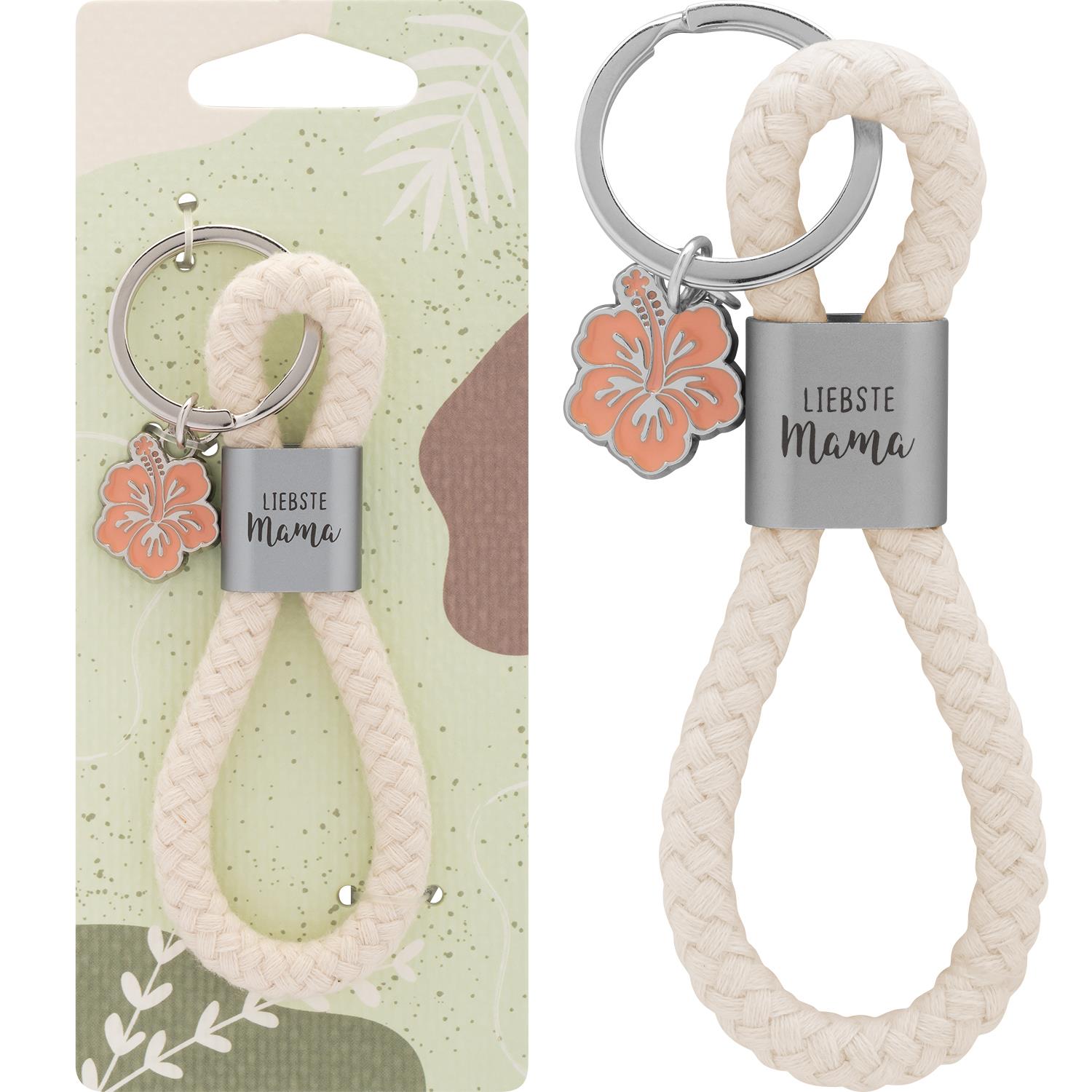 Sheepworld Schlüsselanhänger “Liebste Mama” mit Baumwollkordel – Bild 3