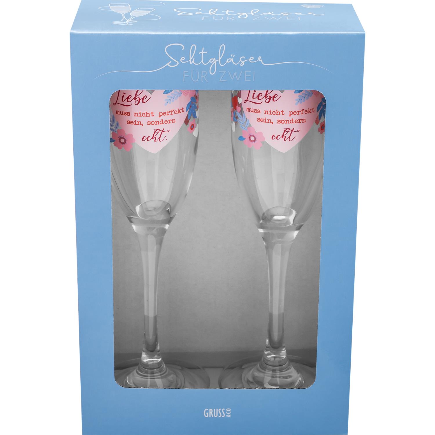 Sheepworld Sektgläser “Liebe muss nicht perfekt sein,…” – Bild 3