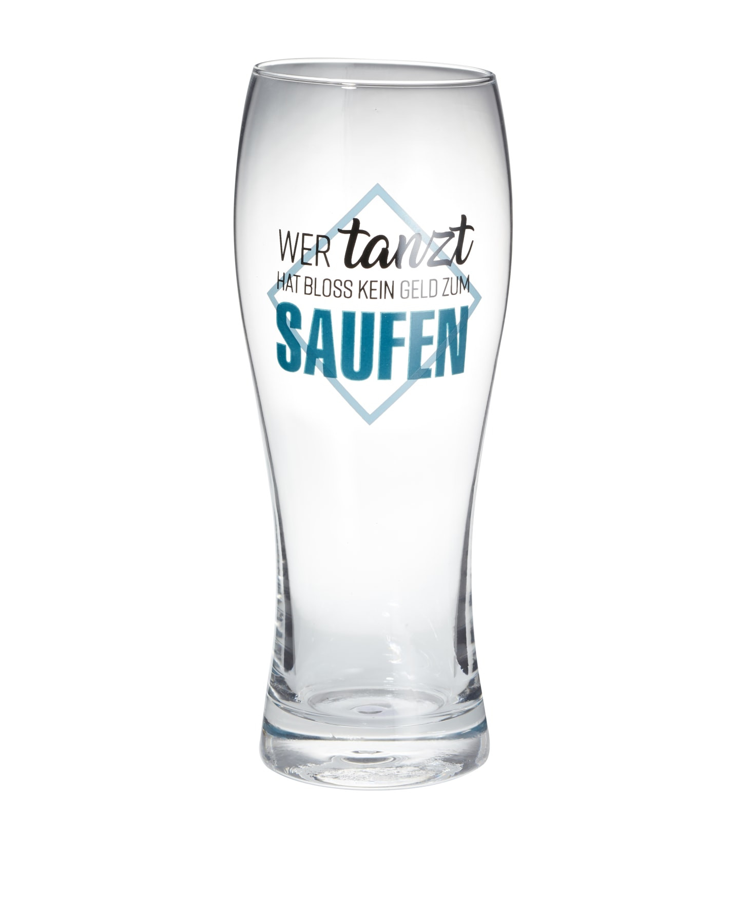 Weizen-Bierglas “Wer tanzt…”