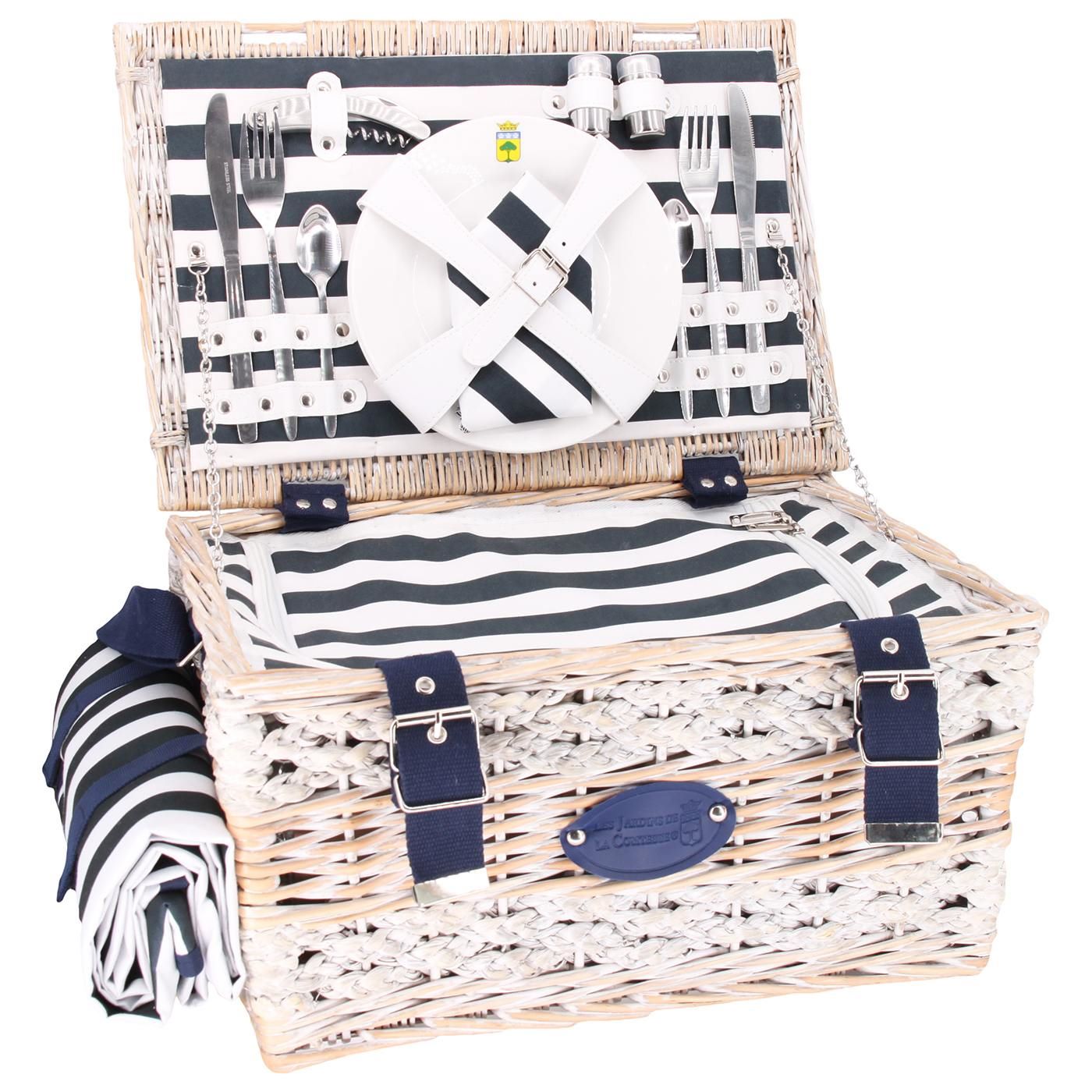 Picknickkorb “Marine” für 2/4/6 Personen – Bild 2