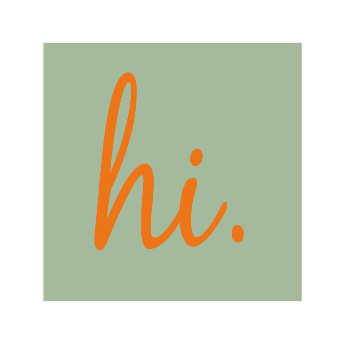 ppd Servietten “Hi”, 20 Stück, 25 x 25 cm