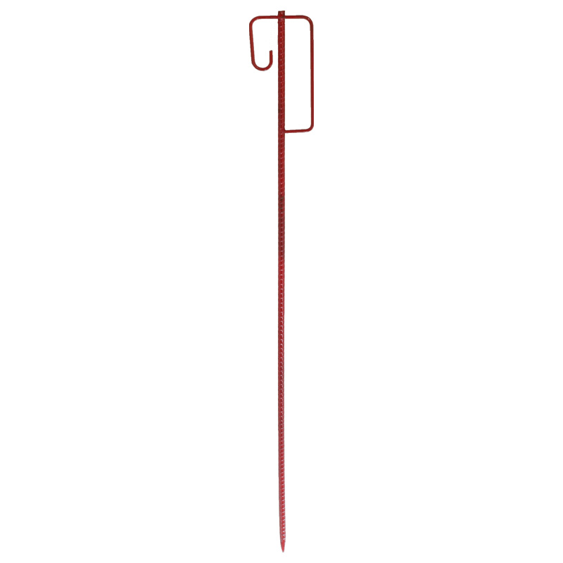 Absperrhalter geriffelt, 1250 mm Länge, mit Sicherheitsbügel und geschmiedeter Spitze