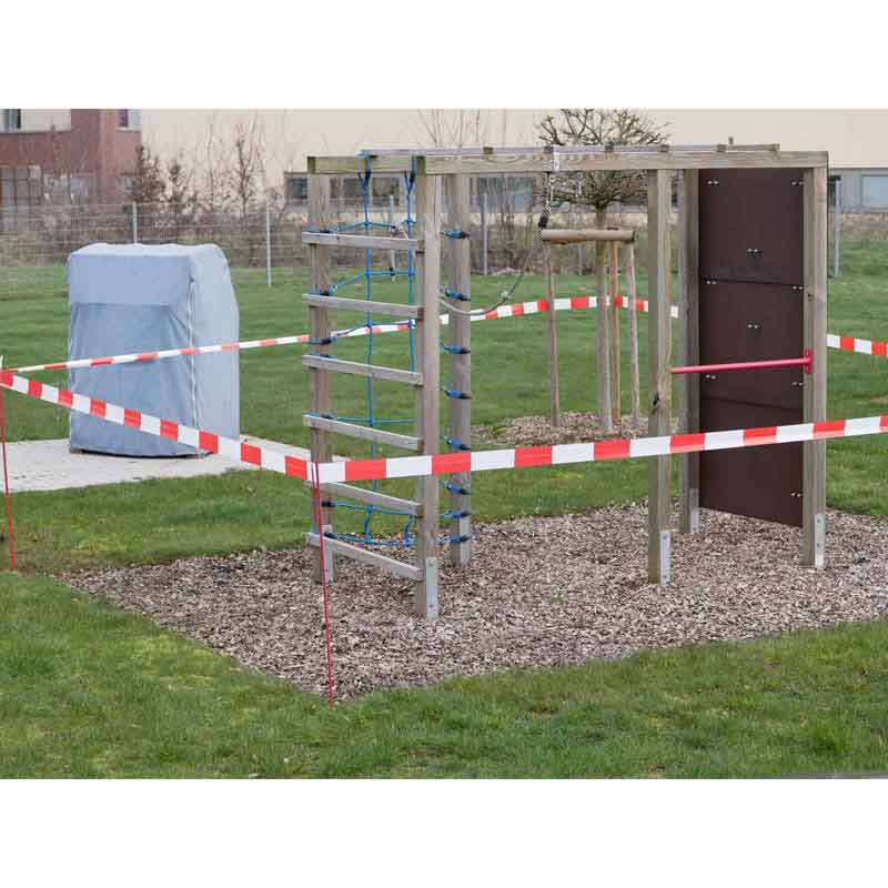 Absperrhalter geriffelt, 1250 mm Länge, mit Sicherheitsbügel und geschmiedeter Spitze – Bild 5