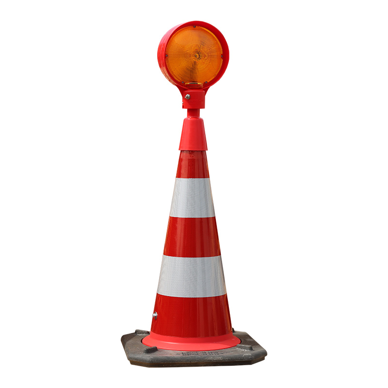 Blitz Leitkegel 4000 LED WEMAS, zweiseitig gelb, batteriebetrieben