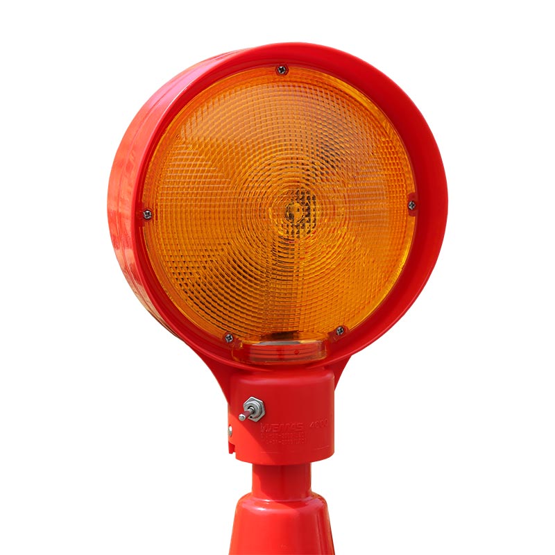 Blitz Leitkegel 4000 LED WEMAS, zweiseitig gelb, batteriebetrieben – Bild 2