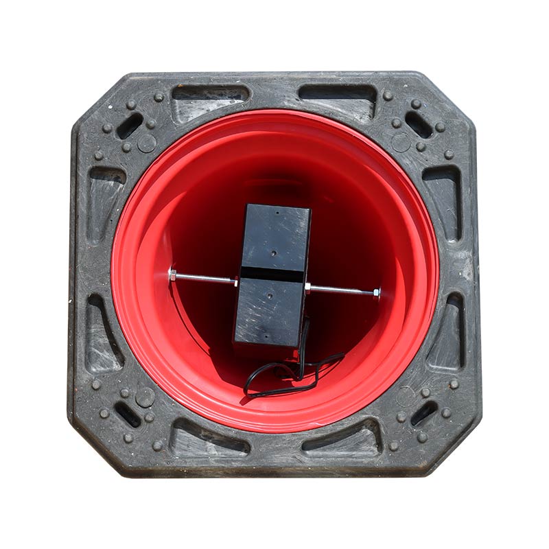 Blitz Leitkegel 4000 LED WEMAS, zweiseitig gelb, batteriebetrieben – Bild 4