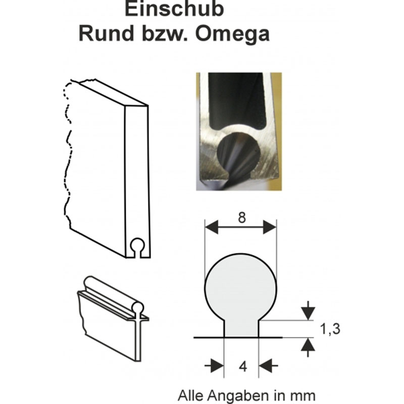 Hausnummernschild für Straßennamen Blau Lackfolie/Weiß RA1 zweiseitig, Profil Rund, 60 mm – Bild 2