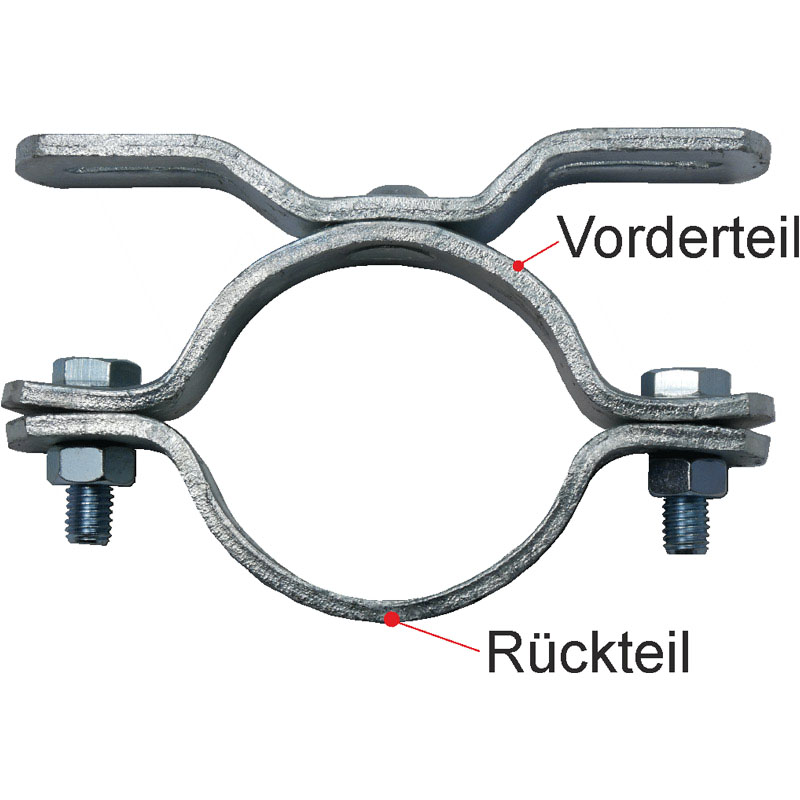 Rohrschellen aus Stahl Ø 89, 108 und 133 mm, Lochabstand 70 bis 900 mm – Bild 3