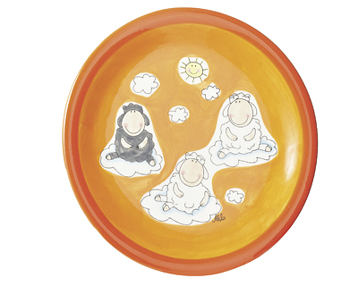 Mila Schaf Wolle & Bolle – Teller – Geschirr – Keramik