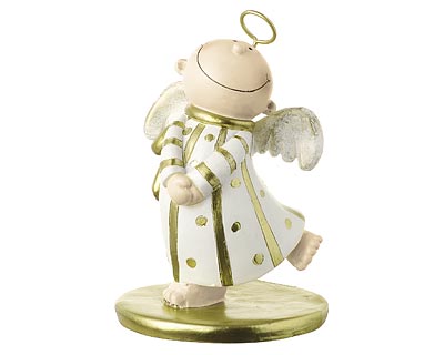 Mila Engel Himmelsbote tanzend – Deko Schutzengel aus Resin – creme oder rot