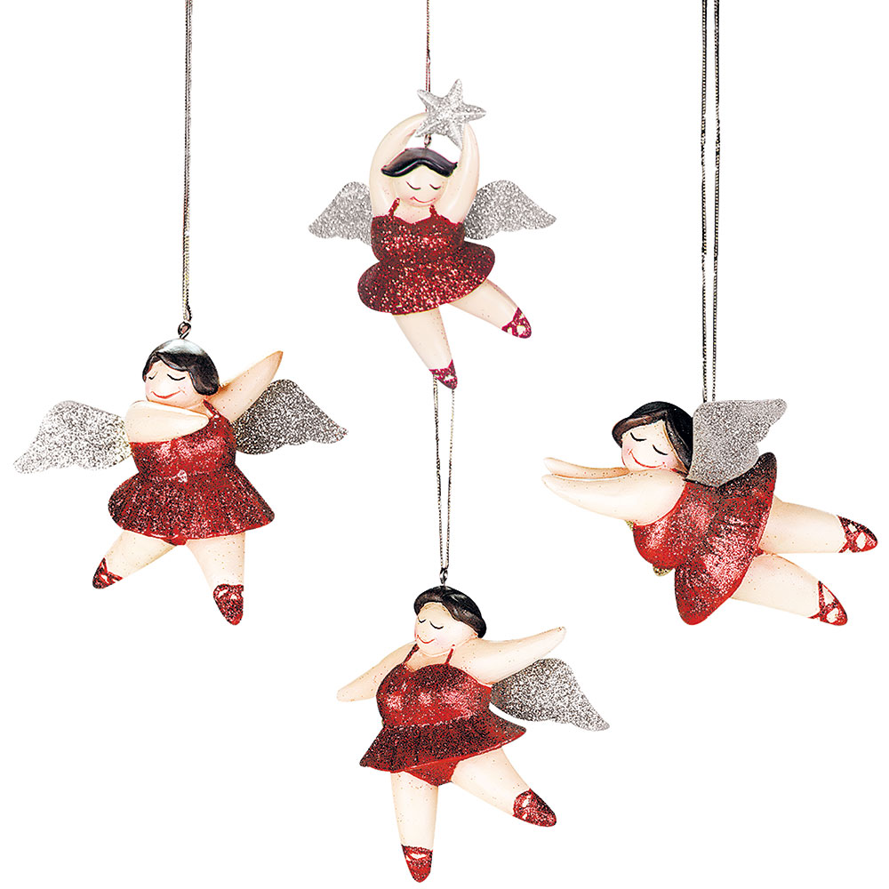 Engel Betty Hänger – Baumschmuck Ballerina – Glitter Engel – Bild 2