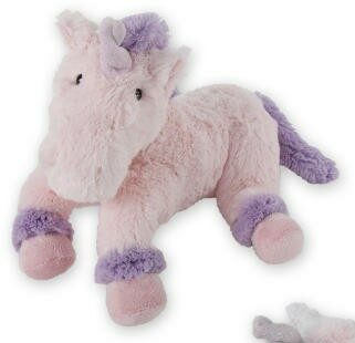 Kuscheltier Einhorn Luna, weiß/pink, 32 cm – Plüschtier – Schmusetier Fabelwesen Spielzeug