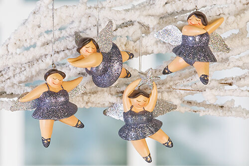 Engel Betty Hänger – Baumschmuck Ballerina – Glitter Engel – Bild 4