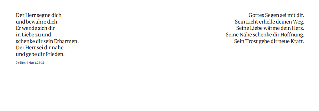 Segenswunsch mini Doppelkarte – Klappkärtchen Segenswünsche – mit Bibelzitat – Bild 2