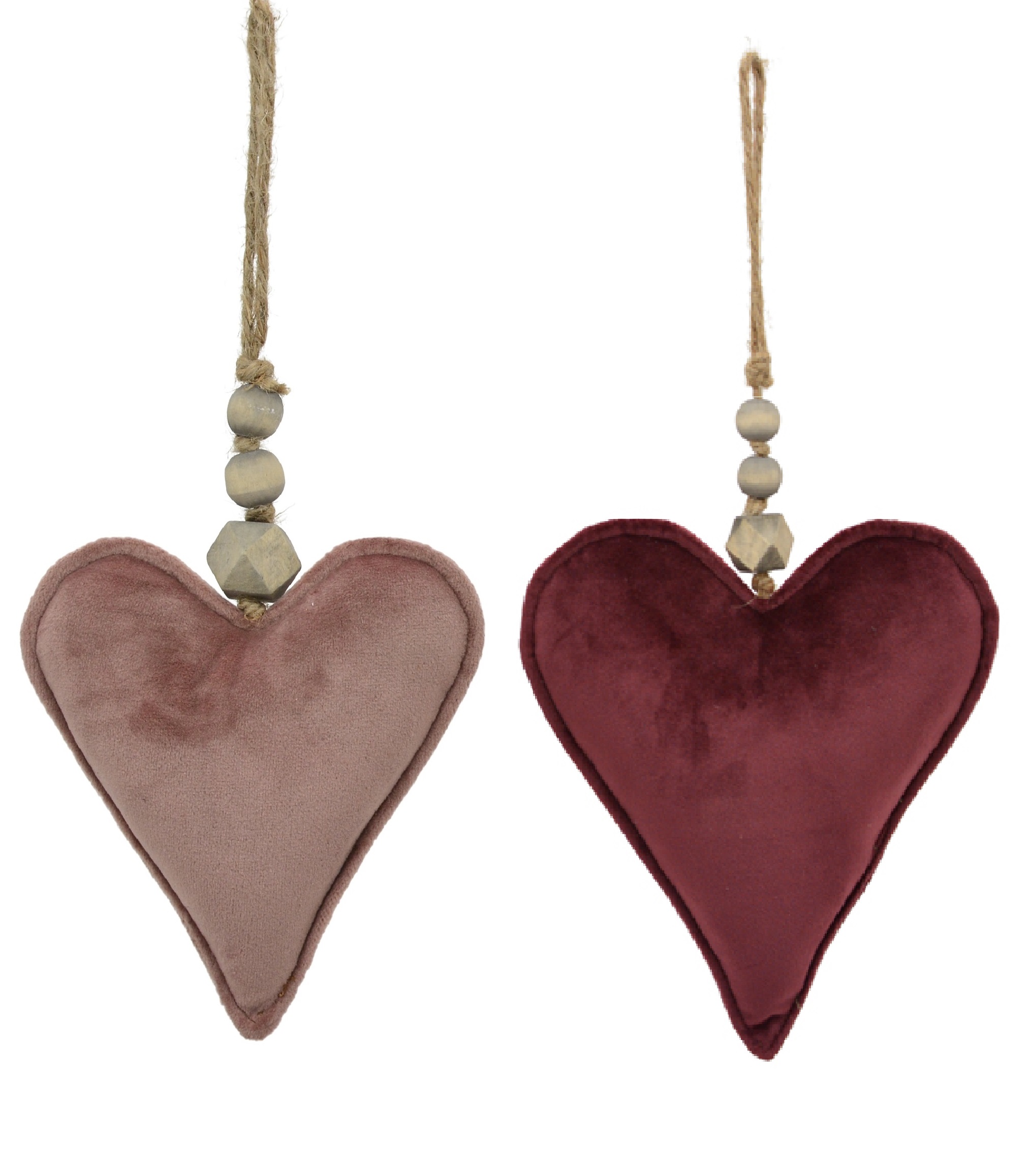 Herzhänger Samt Herz Baumschmuck Dekoanhänger Weihnacht