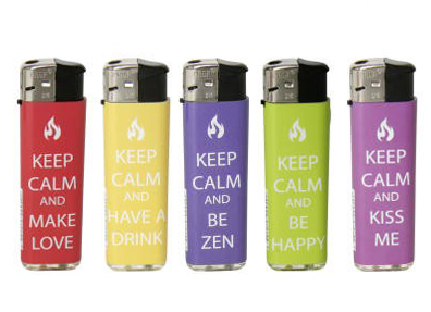 Keep Calm Feuerzeuge – Prof FIERY Gas