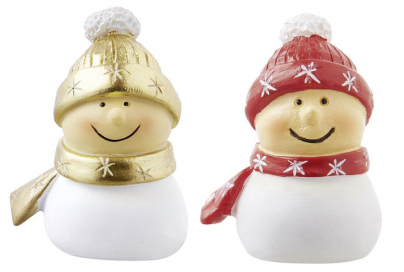 Mr. Snowman Mila Schneemann Dekofigur, Resin