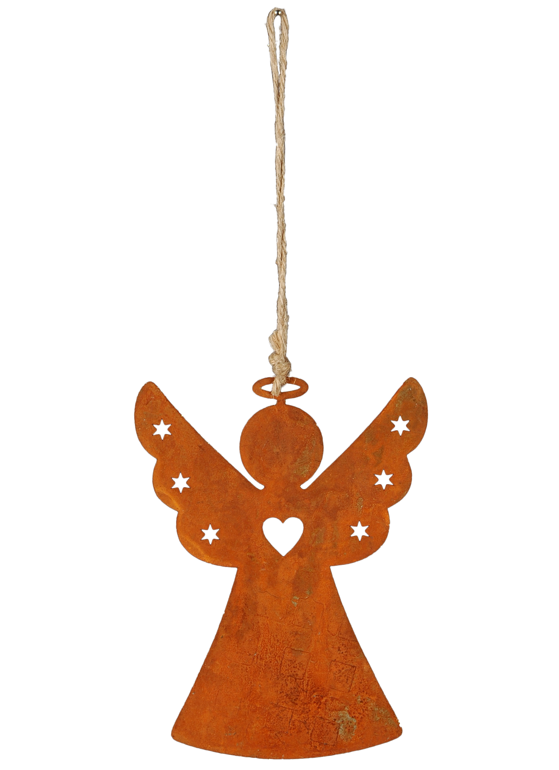 Rostengel mit Glitzer zum Aufhängen – Bild 3