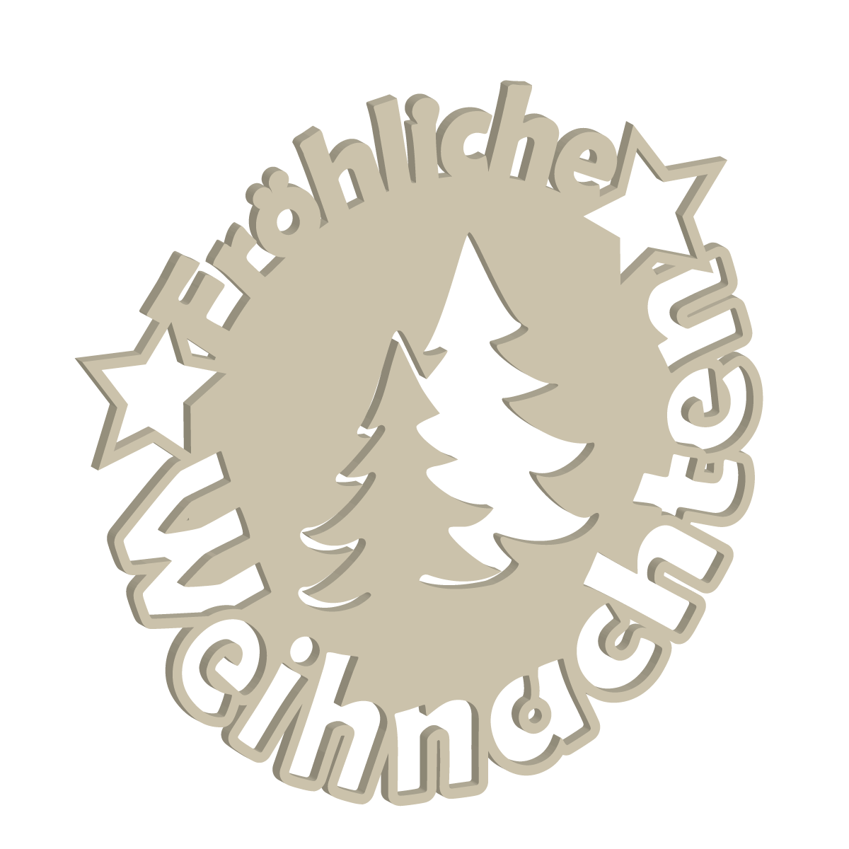 Fröhliche Weihnachten BÄUME