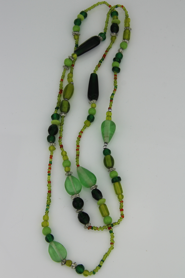 Glaskette ohne Verschluss – doppellt tragbare Ketten – Bild 8