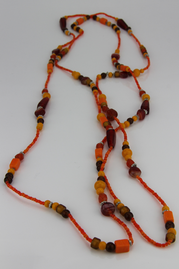 Glaskette ohne Verschluss – doppellt tragbare Ketten – Bild 2