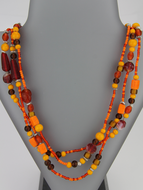 Glaskette ohne Verschluss – doppellt tragbare Ketten – Bild 3